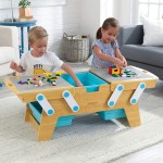 Masuta de construit piese LEGO Building Bricks Play N Store Table Kidkraft